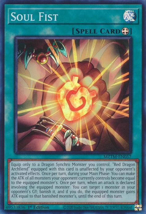 Soul Fist MZTM-EN057 card from Maze of the Master
