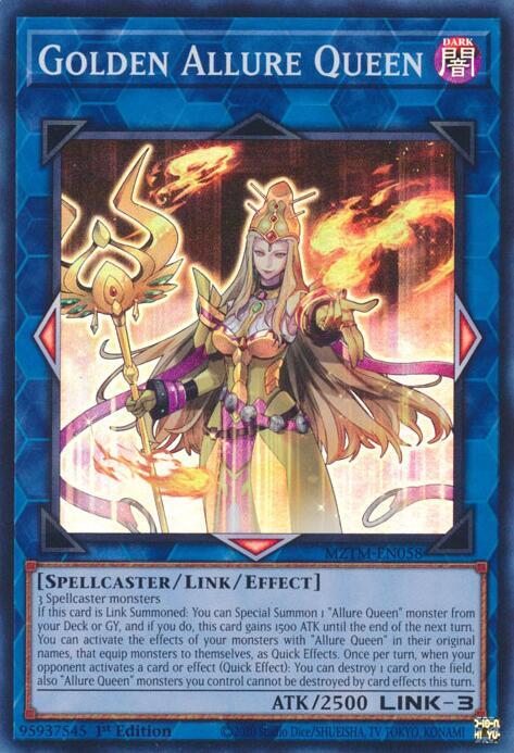 Golden Allure Queen MZTM-EN058 card from Maze of the Master