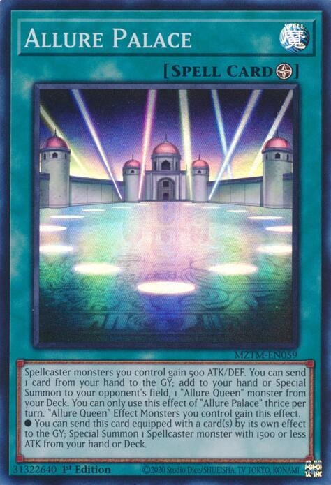 Allure Palace MZTM-EN059 card from Maze of the Master