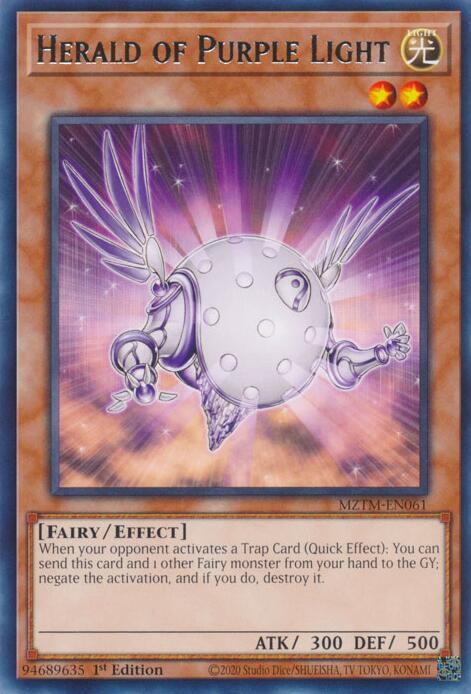 Herald of Purple Light MZTM-EN061 card from Maze of the Master