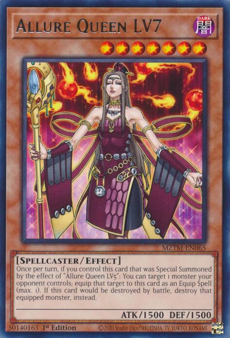 Allure Queen LV7 MZTM-EN065 card from Maze of the Master