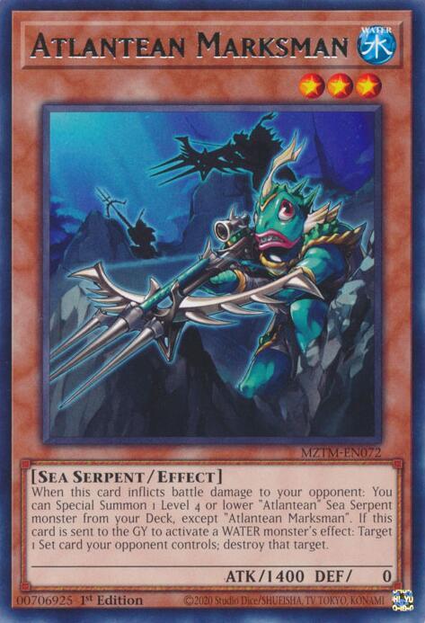 Atlantean Marksman MZTM-EN072 card from Maze of the Master