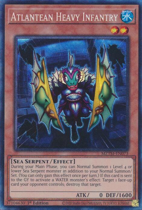 Atlantean Heavy Infantry (CR) MZTM-EN073 card from Maze of the Master