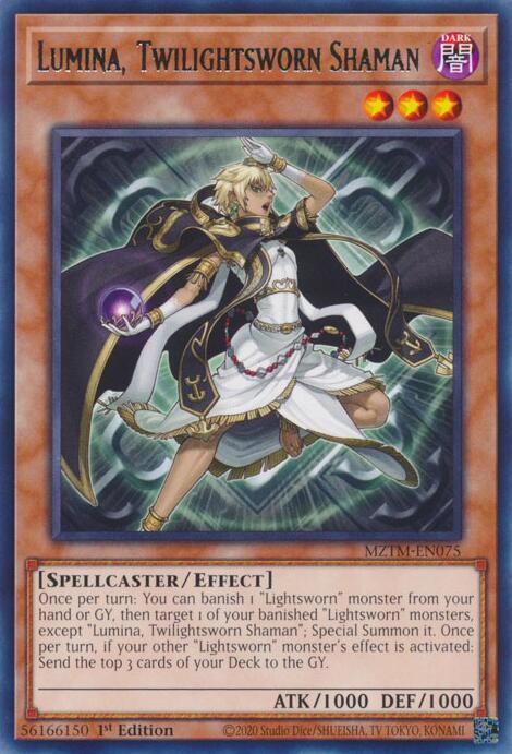 Lumina, Twilightsworn Shaman MZTM-EN075 card from Maze of the Master