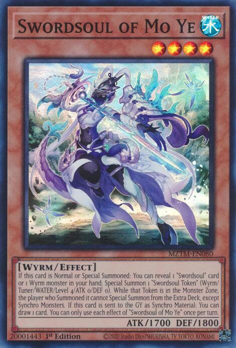Swordsoul of Mo Ye MZTM-EN080 card from Maze of the Master