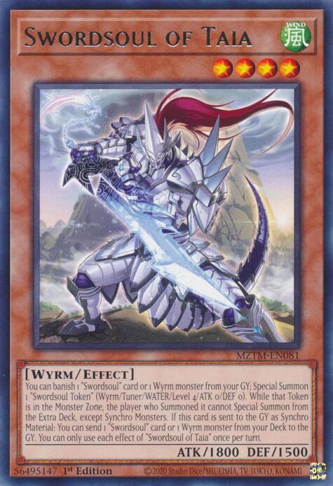 Swordsoul of Taia MZTM-EN081 card from Maze of the Master