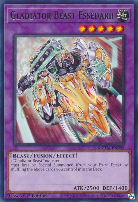 Gladiator Beast Essedarii MZTM-EN085 card from Maze of the Master