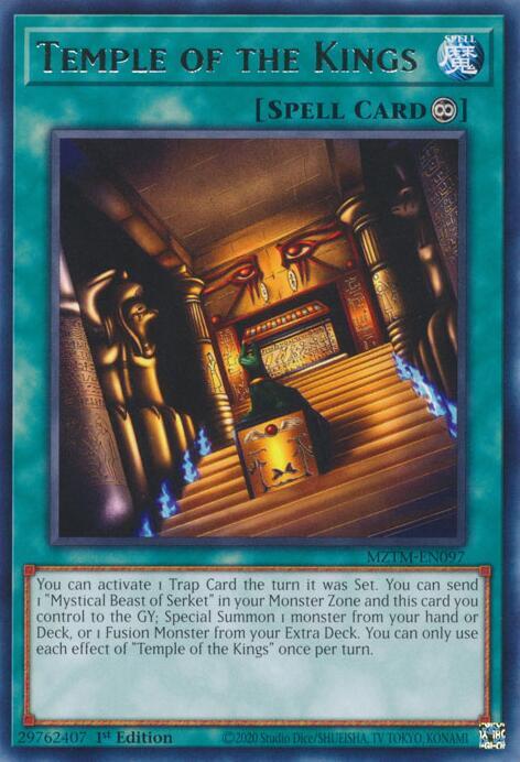 Temple of the Kings MZTM-EN097 card from Maze of the Master