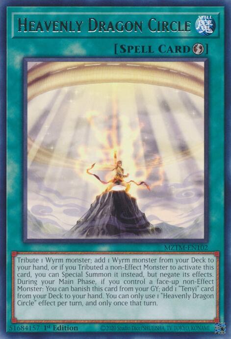 Heavenly Dragon Circle MZTM-EN102 card from Maze of the Master