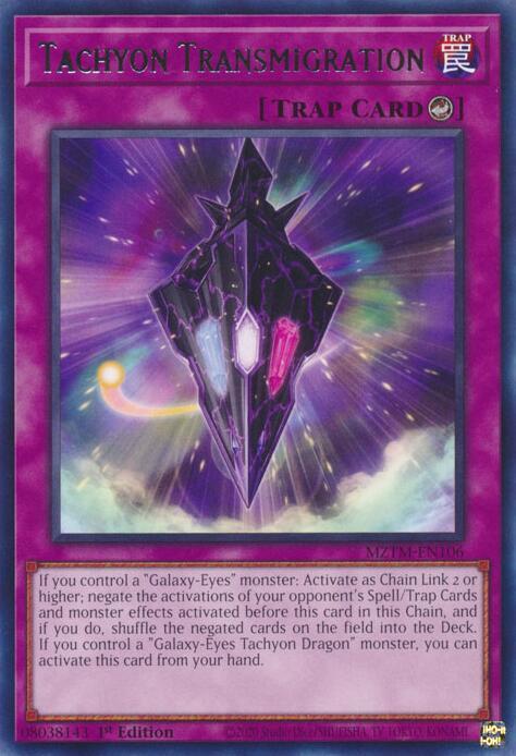 Tachyon Transmigration MZTM-EN106 card from Maze of the Master