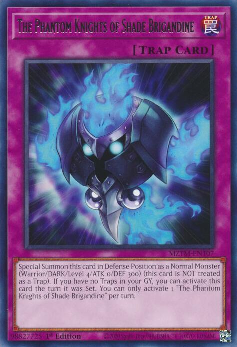 The Phantom Knights of Shade Brigandine MZTM-EN107 card from Maze of the Master