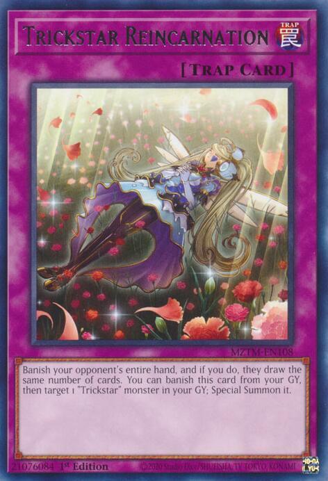 Trickstar Reincarnation MZTM-EN108 card from Maze of the Master