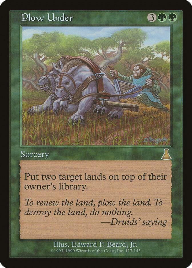 Plow Under 117 card from Urza's Destiny