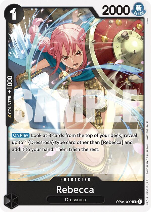 Rebecca (Tournament Pack 2025 Vol. 2) OP04-092 card from One Piece Promotion Cards