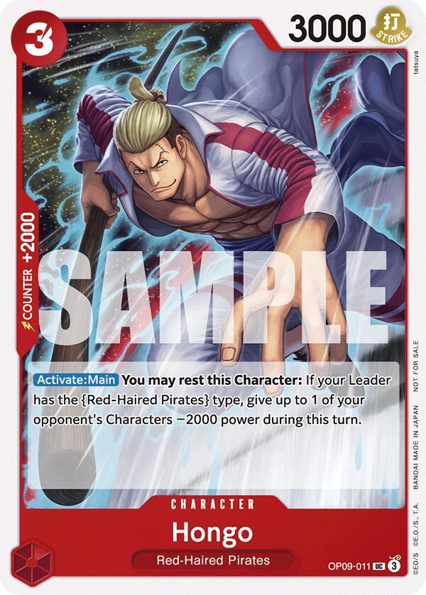 Hongo (Tournament Pack 2025 Vol. 2) OP09-011 card from One Piece Promotion Cards