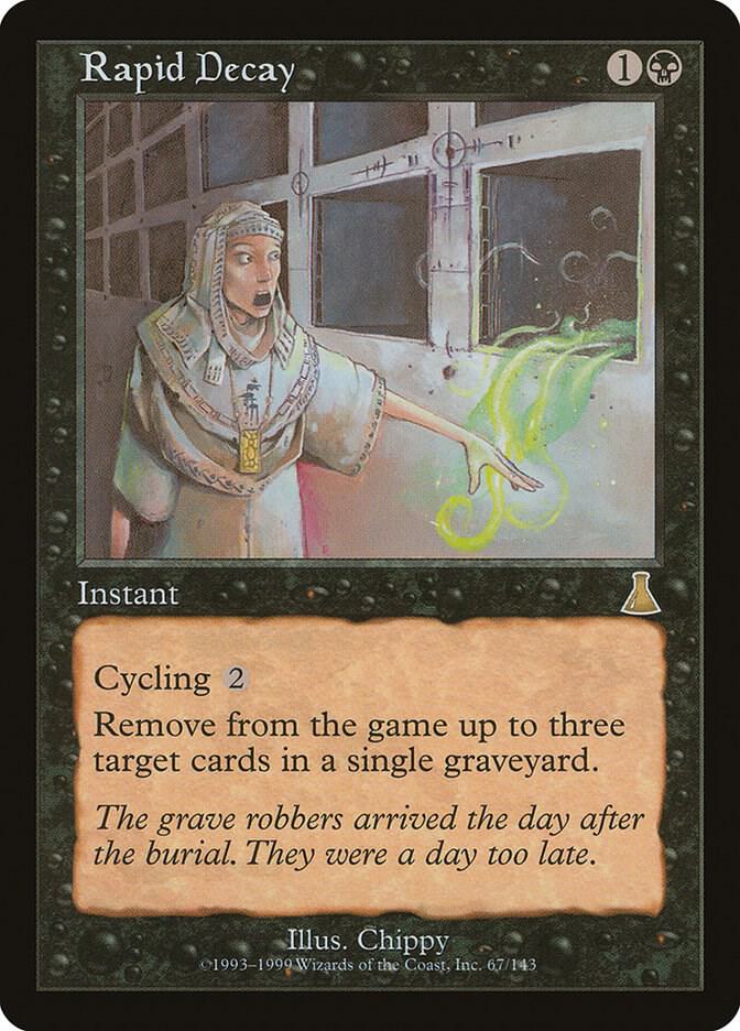 Rapid Decay 67 card from Urza's Destiny