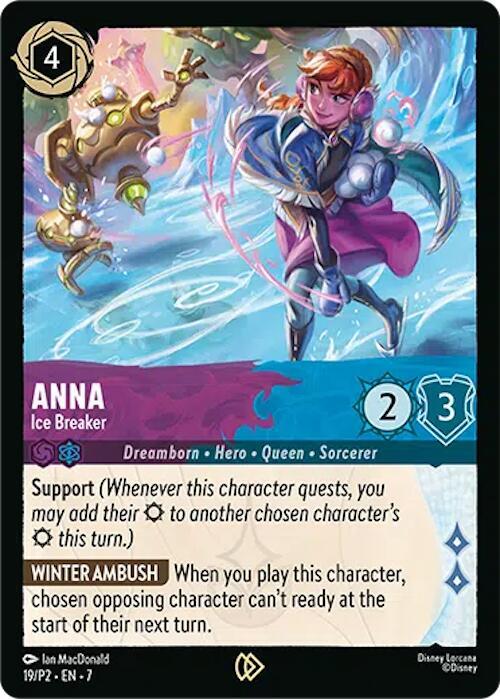 Anna - Ice Breaker 19 card from Disney Lorcana Promo Cards