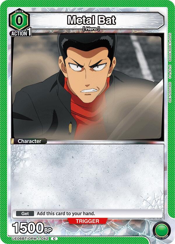 Metal Bat (Box Topper Foil) UE06BT/OPM-1-042 card from UE06BT: One Punch Man