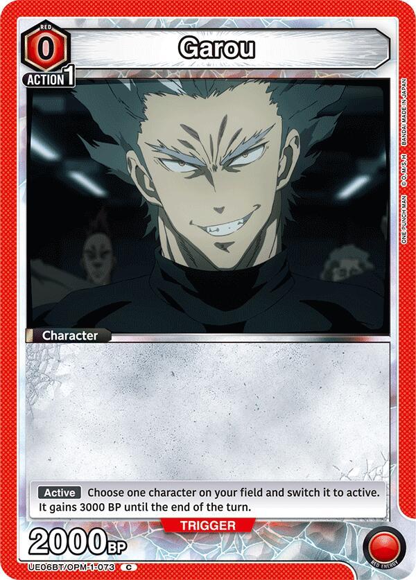 Garou (Box Topper Foil) UE06BT/OPM-1-073 card from UE06BT: One Punch Man