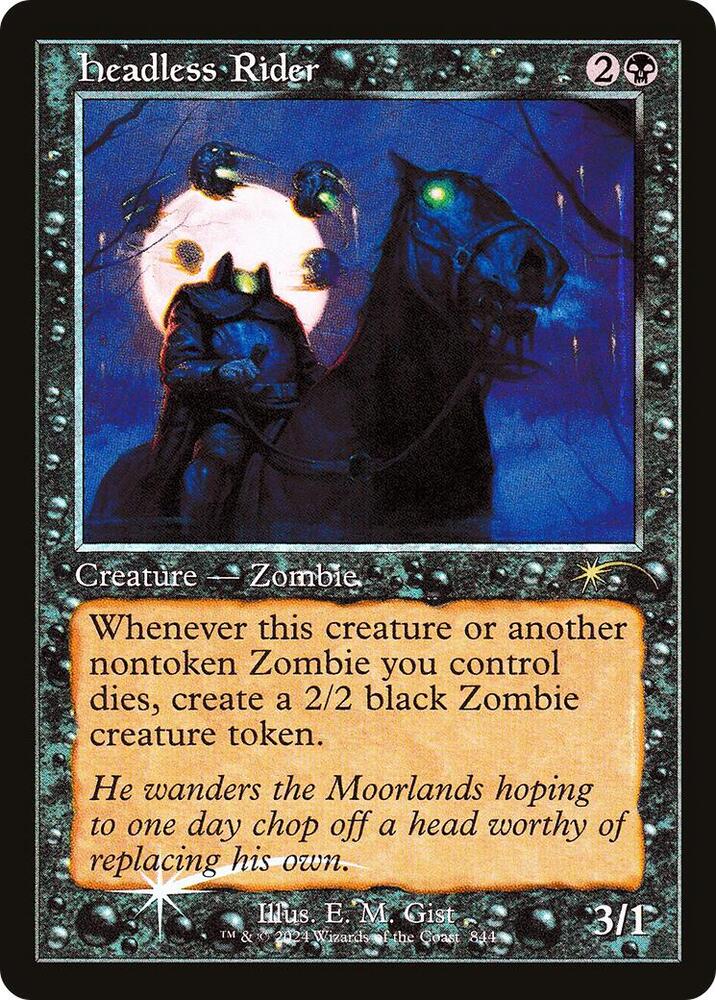 Headless Rider (Retro Frame) 844 card from Secret Lair Drop Series