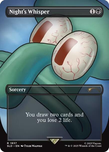 Night's Whisper 1937 card from Secret Lair Drop Series