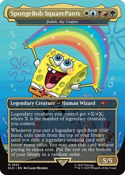 SpongeBob SquarePants - Jodah, the Unifier 1932 card from Secret Lair Drop Series