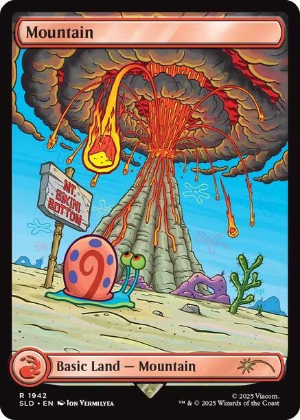 Mountain 1942 card from Secret Lair Drop Series
