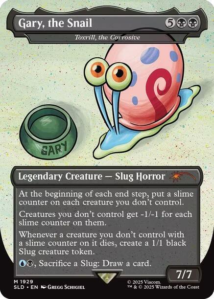 Gary, the Snail - Toxrill, the Corrosive 1929 card from Secret Lair Drop Series