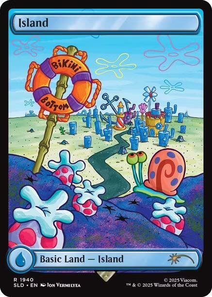 Island 1940 card from Secret Lair Drop Series