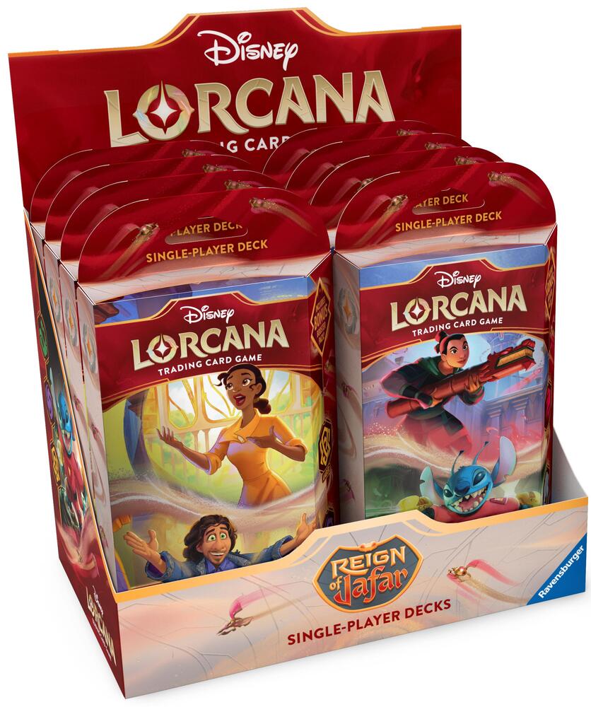 Disney Lorcana: Reign of Jafar Starter Deck Display card from Reign of Jafar