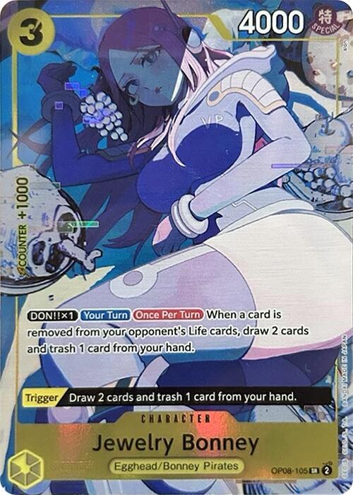 Jewelry Bonney (Illustration Box EX) OP08-105 card from One Piece Promotion Cards