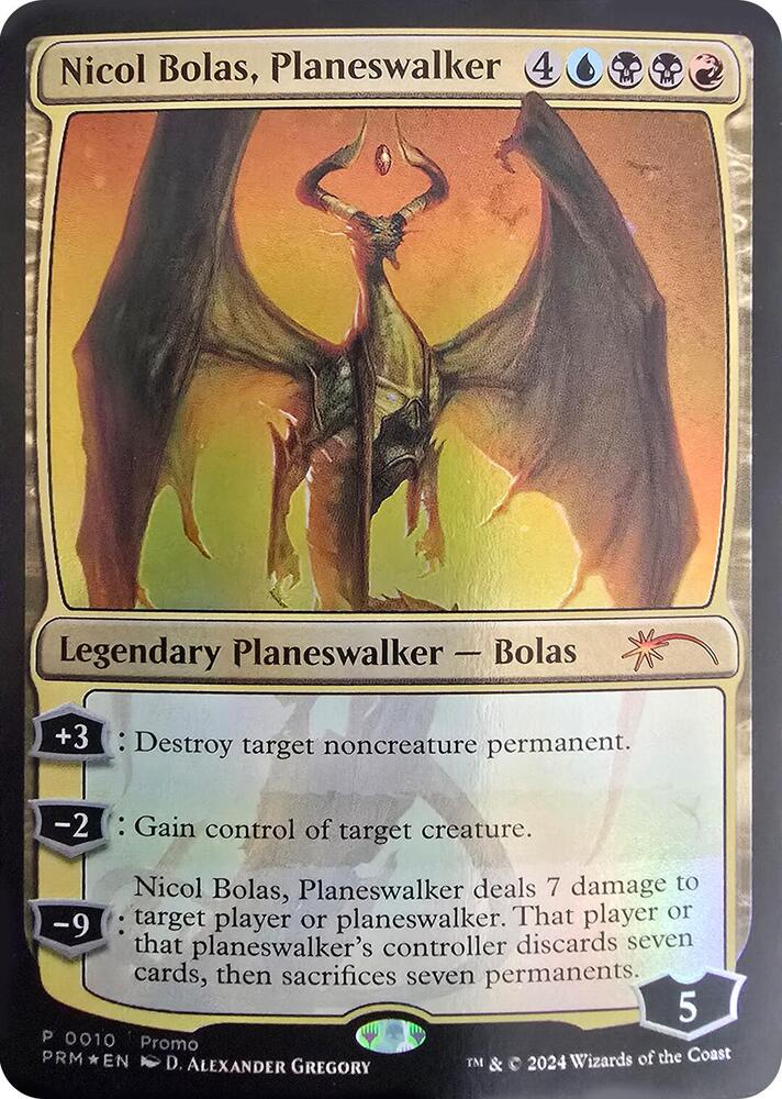 Nicol Bolas, Planeswalker 10 card from Unique and Miscellaneous Promos