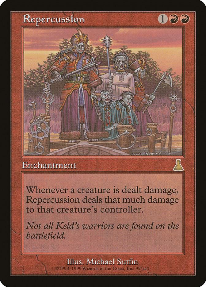 Repercussion 95 card from Urza's Destiny