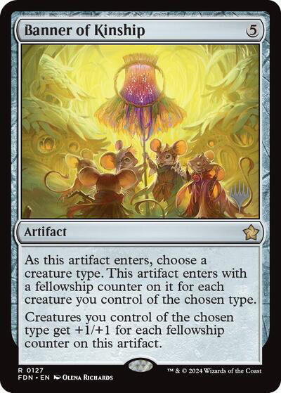 Banner of Kinship 127 card from Promo Pack: Aetherdrift
