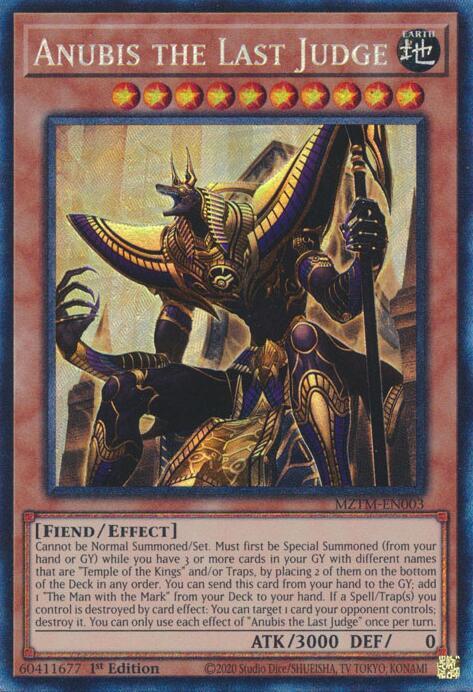 Anubis the Last Judge (CR) MZTM-EN003 card from Maze of the Master