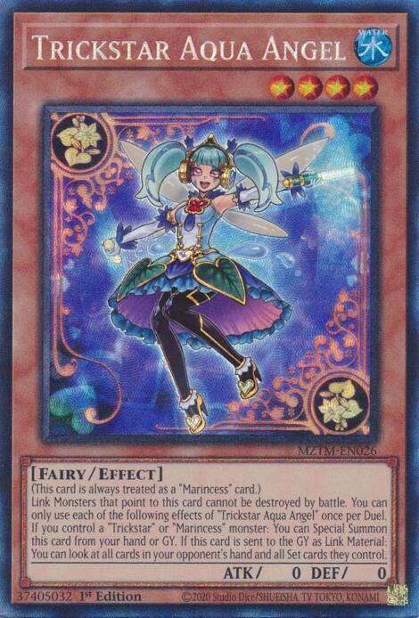 Trickstar Aqua Angel (CR) MZTM-EN026 card from Maze of the Master
