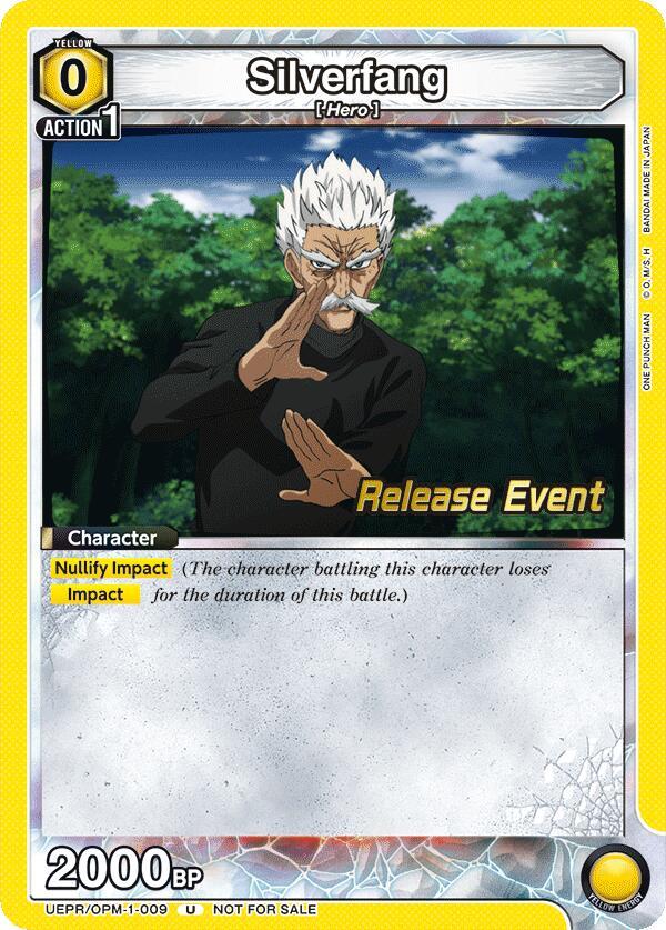 Silverfang UEPR/OPM-1-009 card from UE06BT: One Punch Man Release Event Cards