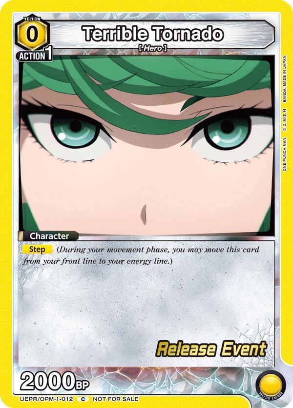 Terrible Tornado UEPR/OPM-1-012 card from UE06BT: One Punch Man Release Event Cards