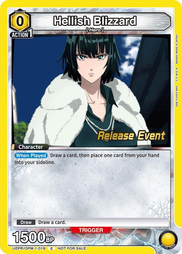 Hellish Blizzard UEPR/OPM-1-019 card from UE06BT: One Punch Man Release Event Cards