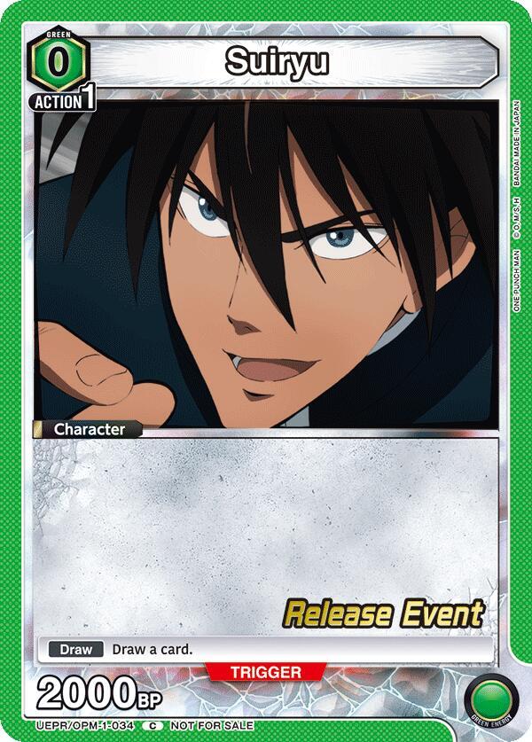 Suiryu UEPR/OPM-1-034 card from UE06BT: One Punch Man Release Event Cards