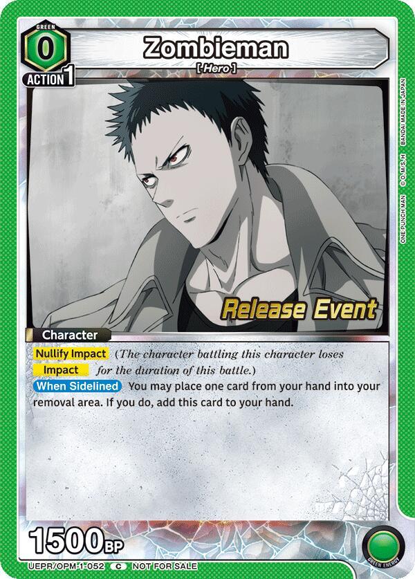 Zombieman UEPR/OPM-1-052 card from UE06BT: One Punch Man Release Event Cards