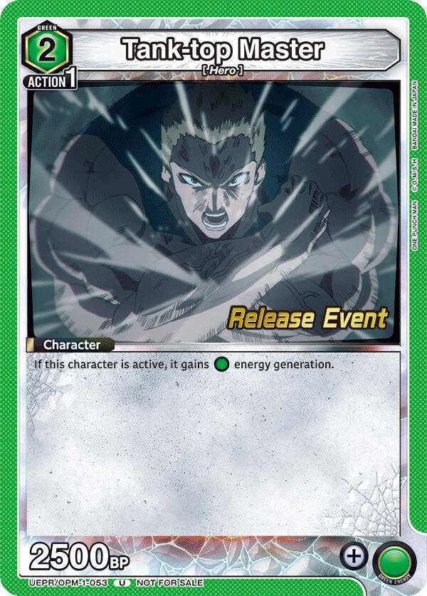 Tank-top Master UEPR/OPM-1-053 card from UE06BT: One Punch Man Release Event Cards