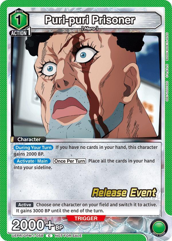 Puri-puri Prisoner UEPR/OPM-1-058 card from UE06BT: One Punch Man Release Event Cards