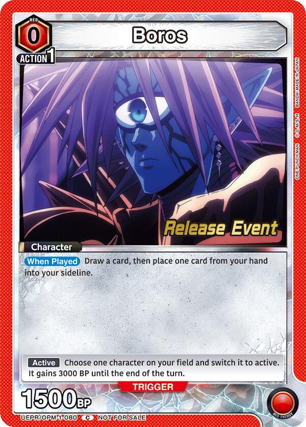 Boros UEPR/OPM-1-080 card from UE06BT: One Punch Man Release Event Cards