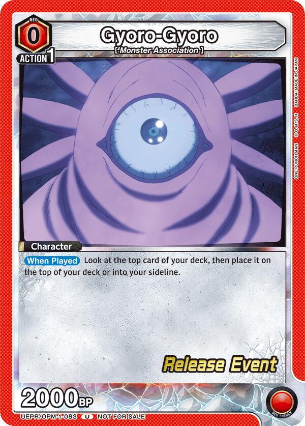 Gyoro-Gyoro UEPR/OPM-1-083 card from UE06BT: One Punch Man Release Event Cards