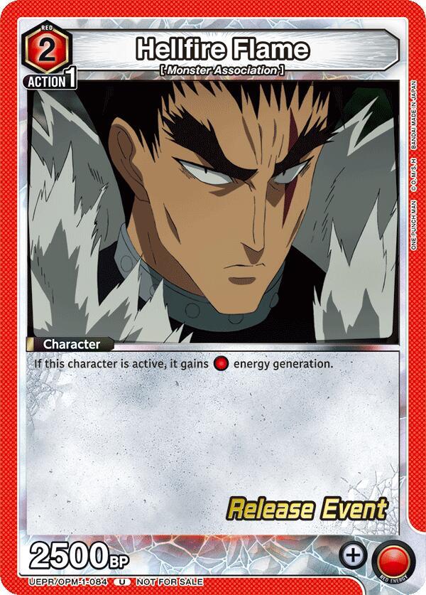 Hellfire Flame UEPR/OPM-1-084 card from UE06BT: One Punch Man Release Event Cards