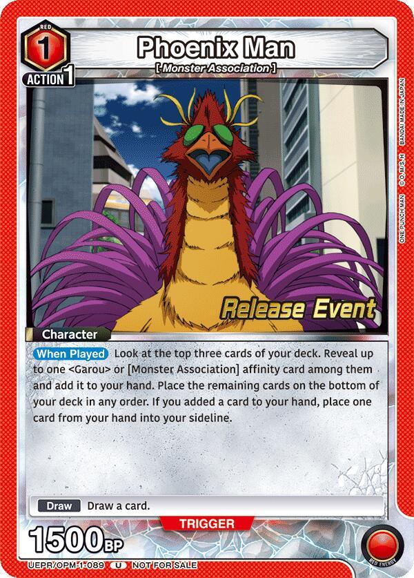 Phoenix Man UEPR/OPM-1-089 card from UE06BT: One Punch Man Release Event Cards