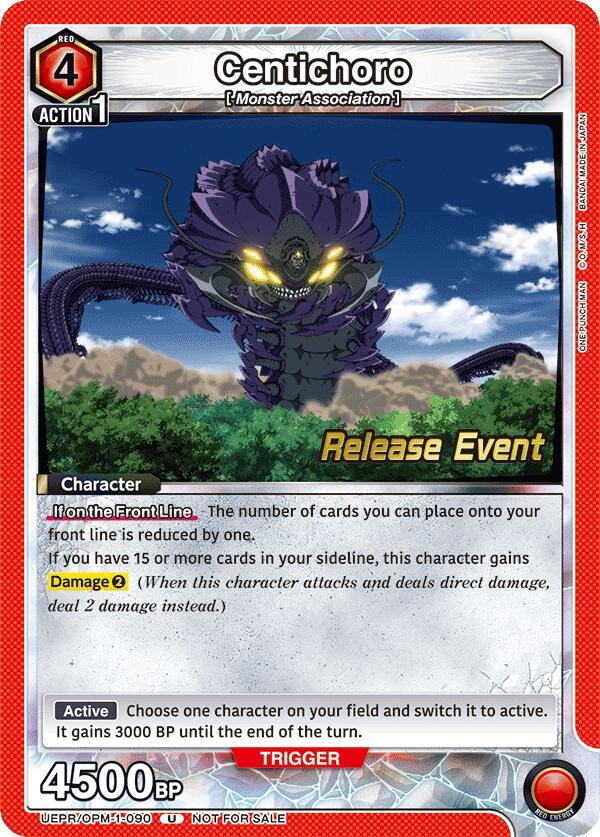 Centichoro UEPR/OPM-1-090 card from UE06BT: One Punch Man Release Event Cards
