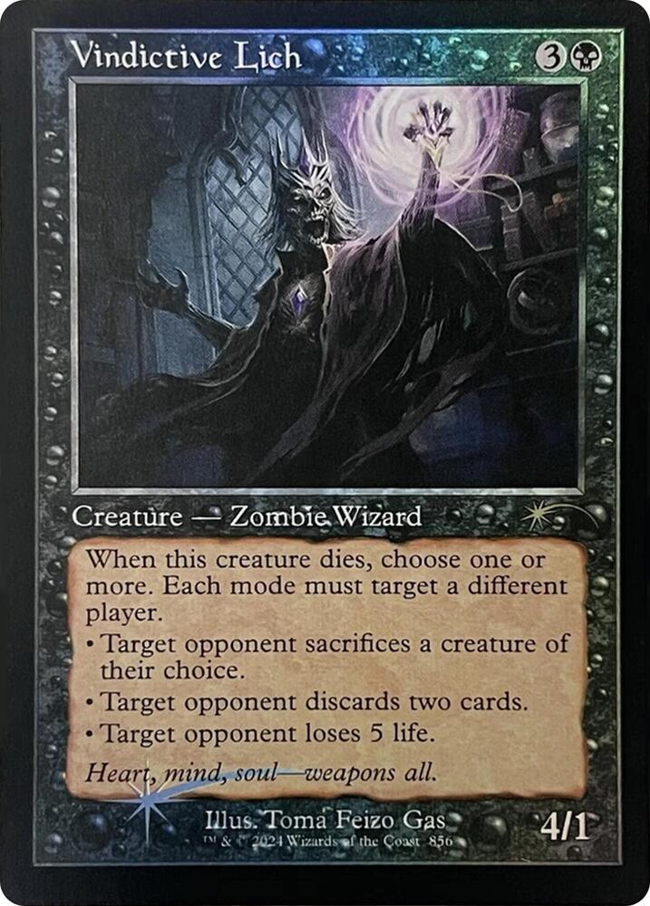 Vindictive Lich (Retro Frame) 856 card from Secret Lair Drop Series