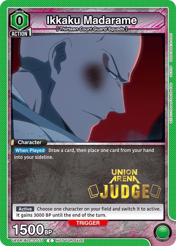 Ikkaku Madarame (Judge Pack) UEPR/BLC-2-071 card from Union Arena Promotion Cards
